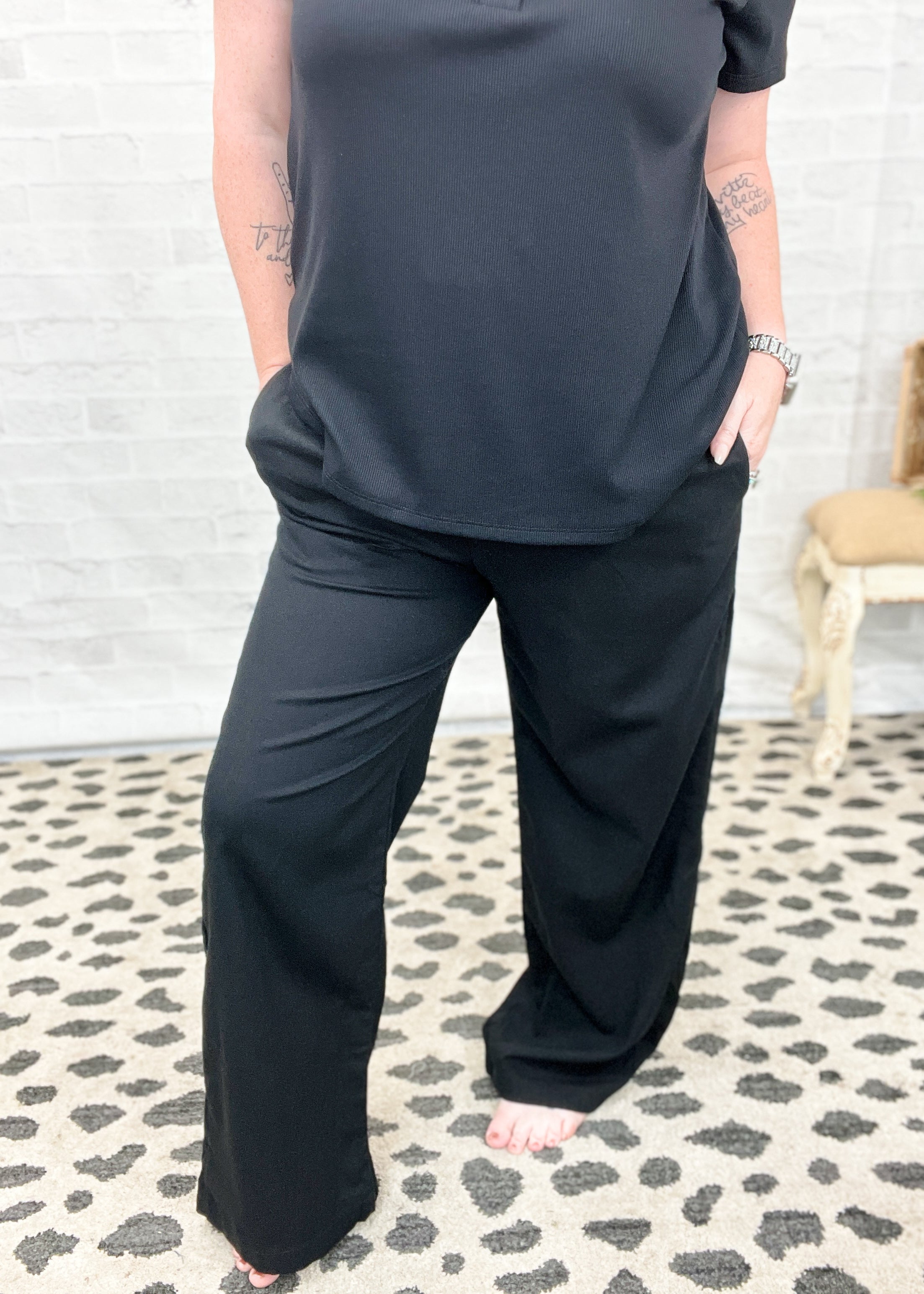 [LOW CLASSIC] /☆25SS WASHED COTTON RELAXED PANTS/BLACK NAVY Alix Cotton Linen Pants | Slate Navy | TOAST