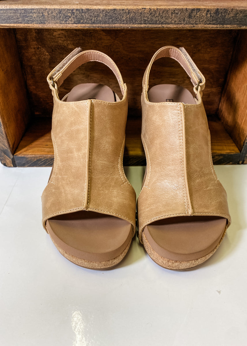 Corkys Volta II Wedge Taupe Ellis Mercantile Boutique, Inc.