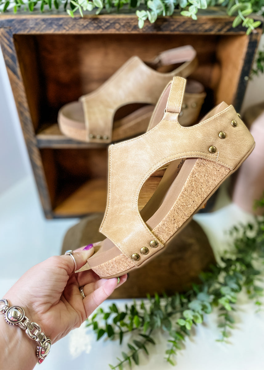 Corkys Volta II Wedge Taupe Ellis Mercantile Boutique, Inc.