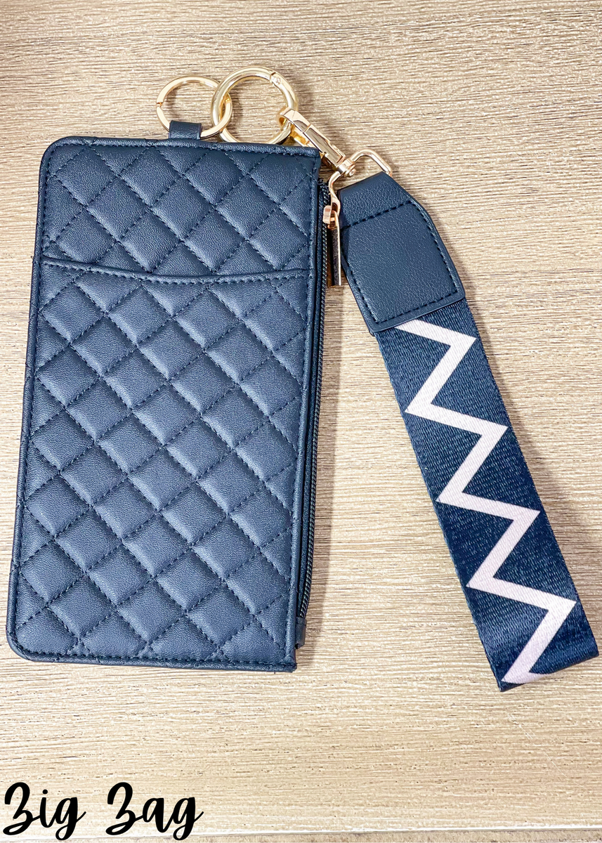 Farmhouse Blue - Wrist Strap Wallet - The Handbag Store