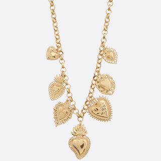 Heart Station Charm Necklace