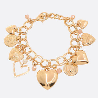 Puffy Heart Charm Bracelet