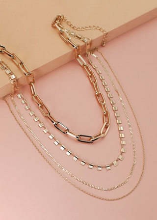 4 Chunky Chain Link Necklace
