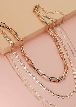 4 Chunky Chain Link Necklace