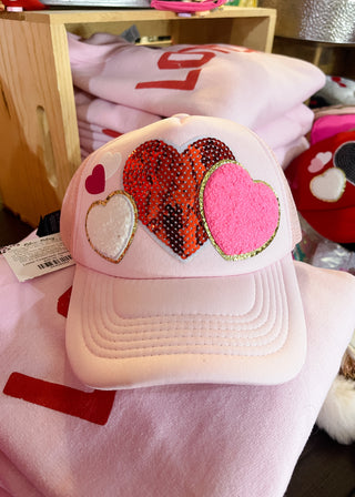 All The Love Valentine Patch Trucker Hat