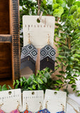 Anastasia Aztec Wooden Earrings