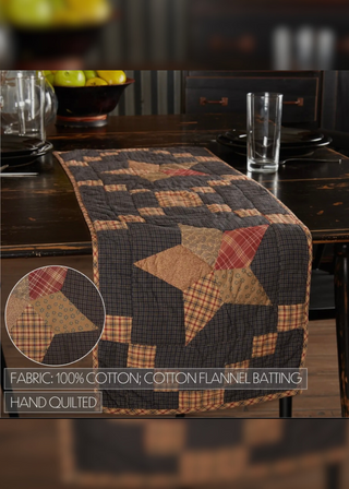 Arlington Quilted Patchwork Star Runner