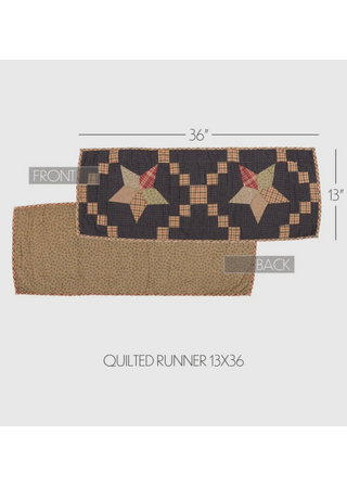 Arlington Quilted Patchwork Star Runner