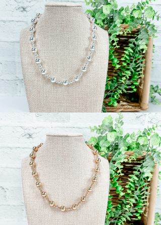 Ball Bead Magnetic Necklace