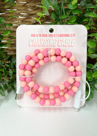 Beaded 3-in-1 Charging Cable