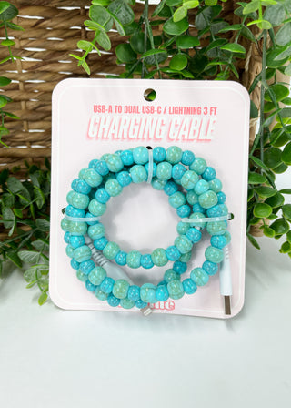 Beaded 3-in-1 Charging Cable
