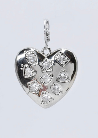 TJ-671 Big Heart Silver Charm