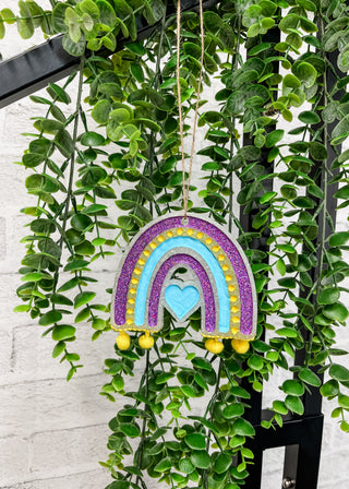 Boho Rainbow Car Freshie - Mahogany Teakwood