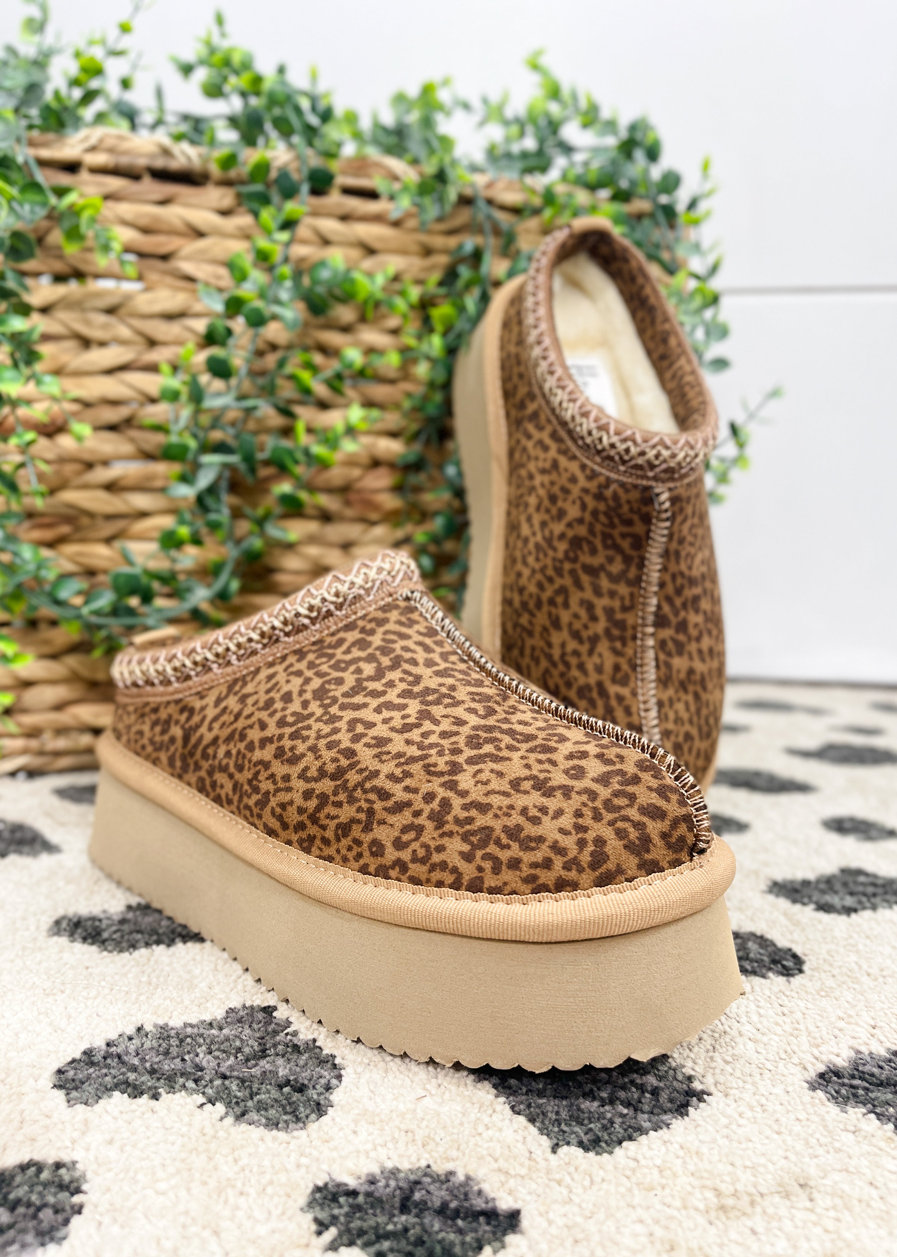 Leopard platform slip on deals