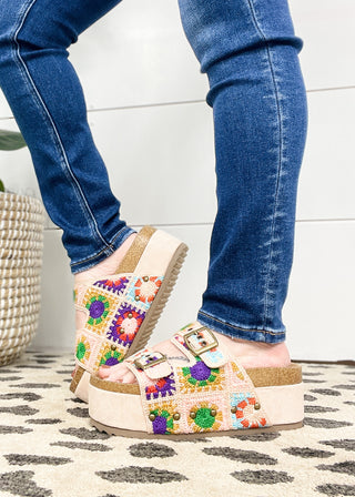 Corkys Wannabe Sandal - Multi Crochet - ALL SALES FINAL -