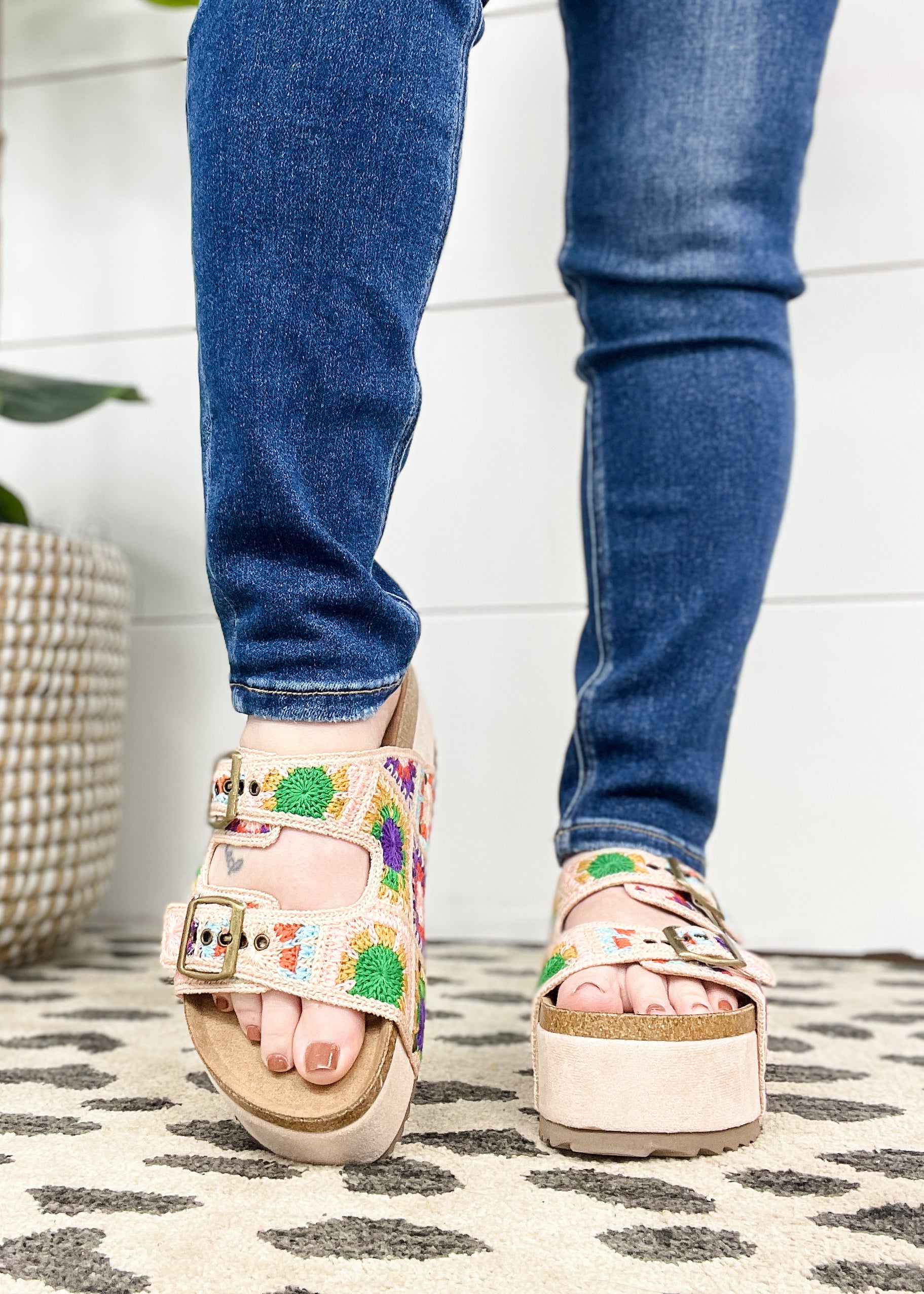 Corkys Wannabe Sandal Multi Crochet
