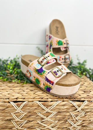 Corkys Wannabe Sandal - Multi Crochet - ALL SALES FINAL -