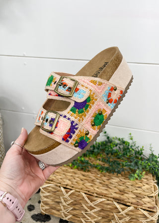 Corkys Wannabe Sandal - Multi Crochet - ALL SALES FINAL -