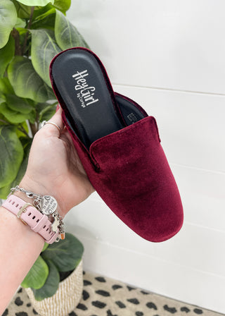 Corkys Spotlight Mule - Burgundy Velvet ALL SALES FINAL
