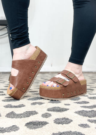 Corkys Wannabe Sandal - Tobacco - ALL SALES FINAL -