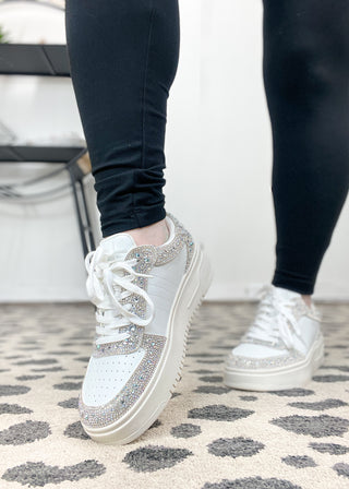Corkys Pregame Sneaker - Clear Rhinestones