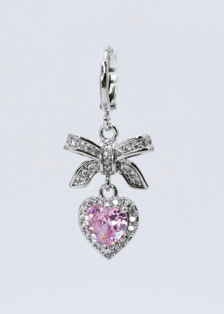 TJ-39 Bow Heart Charm