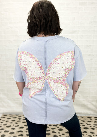 Butterfly Dreams Oversized Pocket T-Shirt