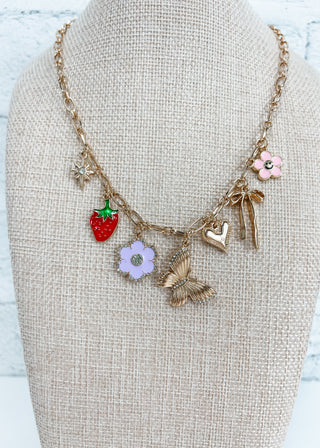 Butterfly Multi-Charm Necklace