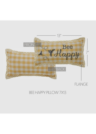Buzzy Bees Bee Happy Pillow