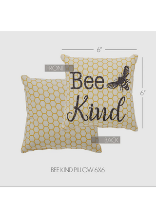 Buzzy Bees Bee Kind Pillow