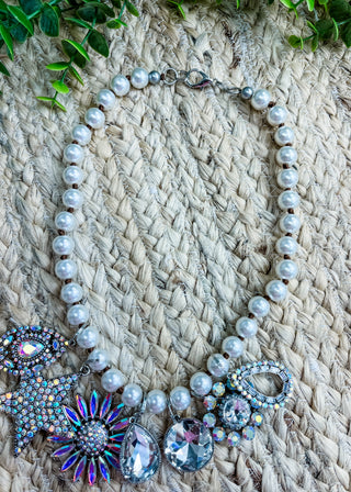 Celestial Charms Pearl Necklace