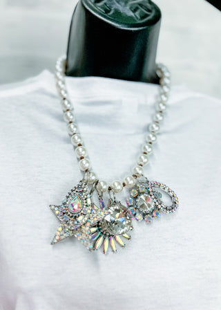 Celestial Charms Pearl Necklace