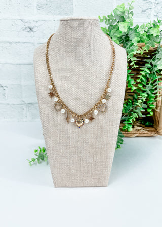 Celestial Heart Charm Necklace