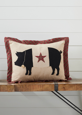 Cider Mill Primitive Pig Pillow