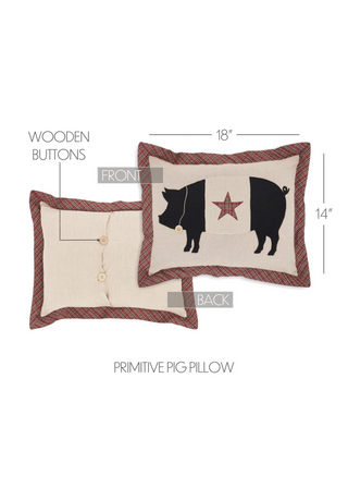 Cider Mill Primitive Pig Pillow