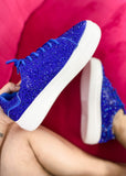 Corkys Bedazzle Sneaker - Electric Blue Rhinestone