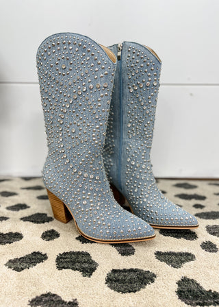Corkys Boot Scootin Boots - Blue Denim - ALL SALES FINAL -