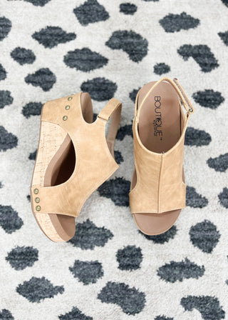 Corkys Carley Wedge - Caramel