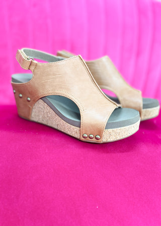 Corkys Carley Wedge - Cognac