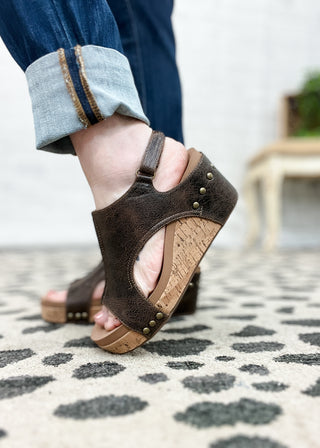 Corkys Carley Wedge – Espresso Crinkle