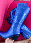Corkys Howdy Boot - Electric Blue Metallic