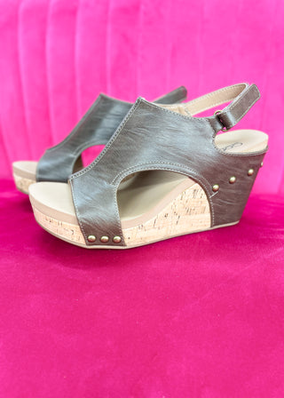 Corkys Tiffanee Wedge - Saddle