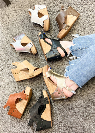 Corkys Tiffanee Wedge - Silver
