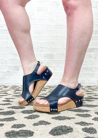 Corkys Volta II Wedge - Navy