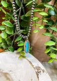 Crockett Turquoise Pendant Necklace
