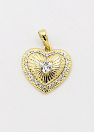 TJ-179 Cutest Heart Crystal Charm