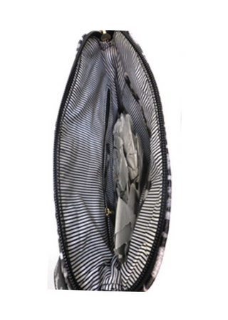 Double Tassel Zipper Front Leo Crossbody