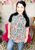 Down The Hall Leo Floral Top | S-3X