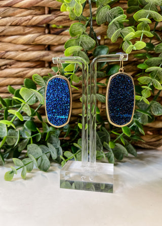 Druzy Stone Dangle Earrings