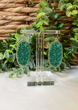 Druzy Stone Dangle Earrings